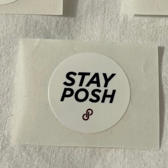 5 for $20: 15 Poshmark "Stay Posh" stickers - Picture 2 of 2